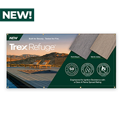 TREX REFUGE - INDOOR/OUTDOOR BANNER