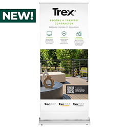 TREXPRO CONTRACTOR - 33.5" RETRACTABLE BANNER