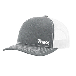 TREX - RICHARDSON TRUCKER CAP HEATHER GRAY - WHITE