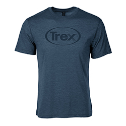 TREX - TRI-BLEND TEE, NAVY HEATHER